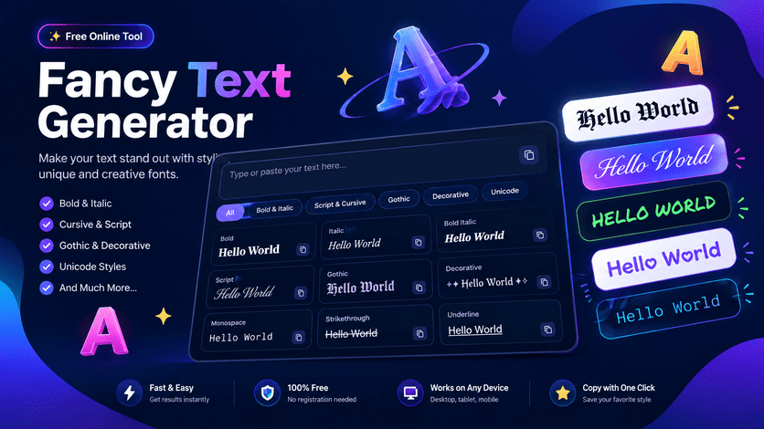 Fancy Text Generator Copy and paste
